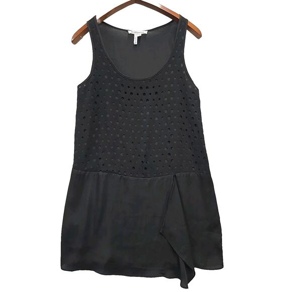 BCBGeneration Women's Tunic Size M Oversized Whimsigoth Flowy, Full Sheer Back - Picture 1 of 7
